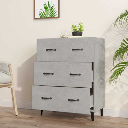 vidaXL Sideboard Concrete Grey 69,5x34x90 cm Engineered Wood
