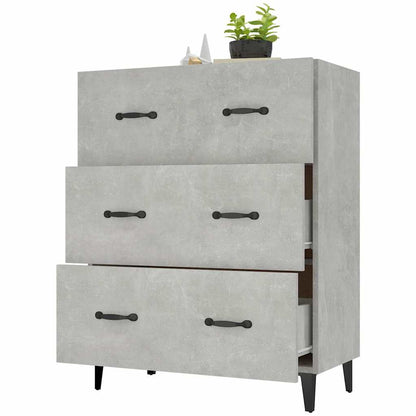 vidaXL Sideboard Concrete Grey 69,5x34x90 cm Engineered Wood
