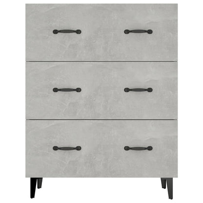 vidaXL Sideboard Concrete Grey 69.5x34x90 cm Engineered Wood