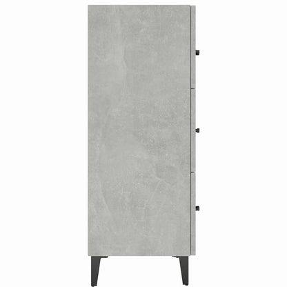 vidaXL Sideboard Concrete Grey 69,5x34x90 cm Engineered Wood