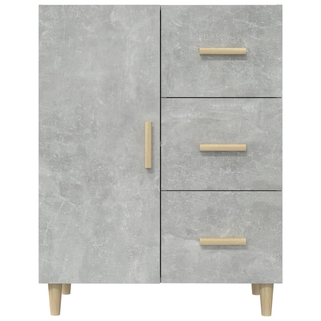 vidaXL Sideboard Concrete Grey 69.5x34x90 cm Engineered Wood