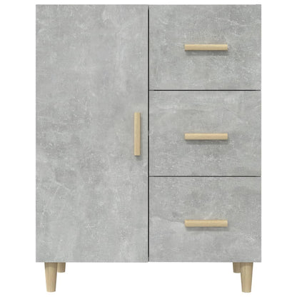 vidaXL Sideboard Concrete Grey 69.5x34x90 cm Engineered Wood