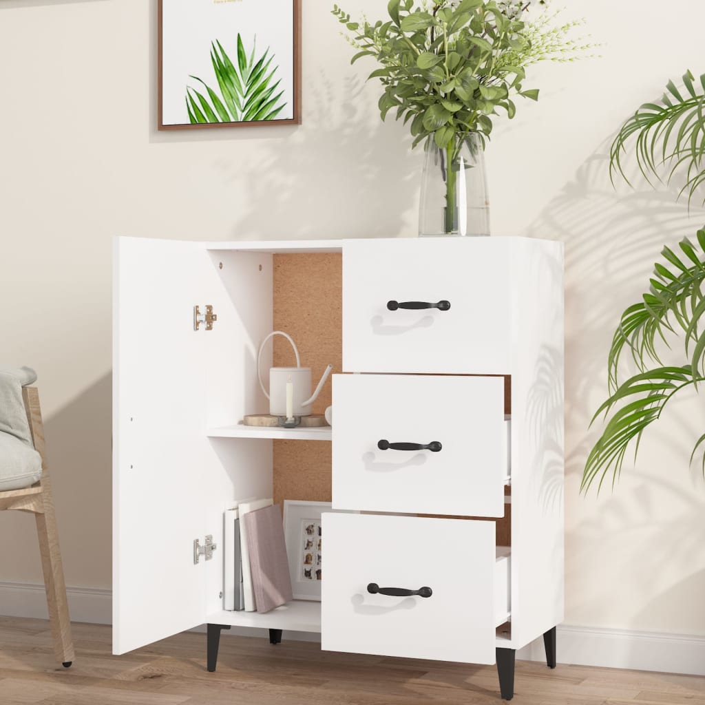 vidaXL Sideboard White 69.5x34x90 cm Engineered Wood