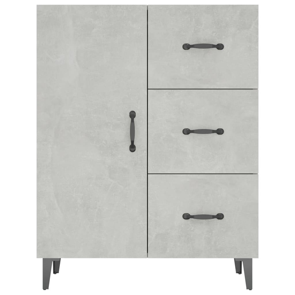 vidaXL Sideboard Concrete Grey 69.5x34x90 cm Engineered Wood