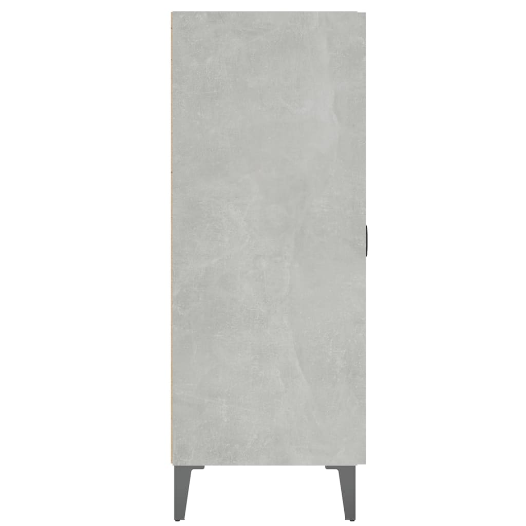 vidaXL Sideboard Concrete Grey 69.5x34x90 cm Engineered Wood