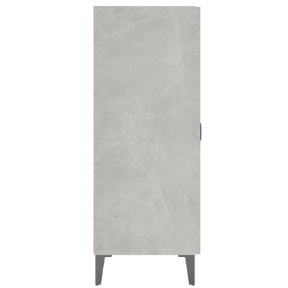 vidaXL Sideboard Concrete Grey 69.5x34x90 cm Engineered Wood