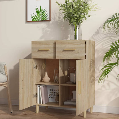 vidaXL Sideboard Sonoma Oak 69.5x34x90 cm Engineered Wood