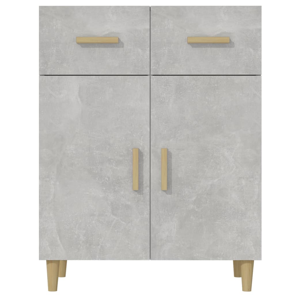 vidaXL Sideboard Concrete Grey 69.5x34x90 cm Engineered Wood