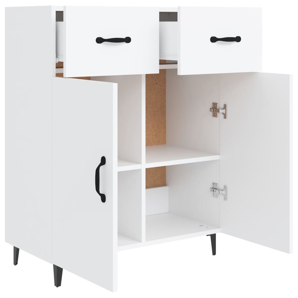 vidaXL Sideboard White 69.5x34x90 cm Engineered Wood