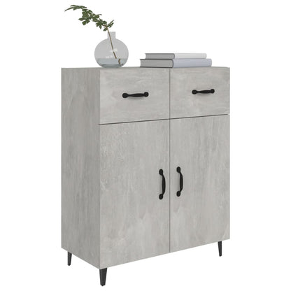 vidaXL Sideboard Concrete Grey 69.5x34x90 cm Engineered Wood