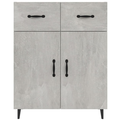 vidaXL Sideboard Concrete Grey 69.5x34x90 cm Engineered Wood