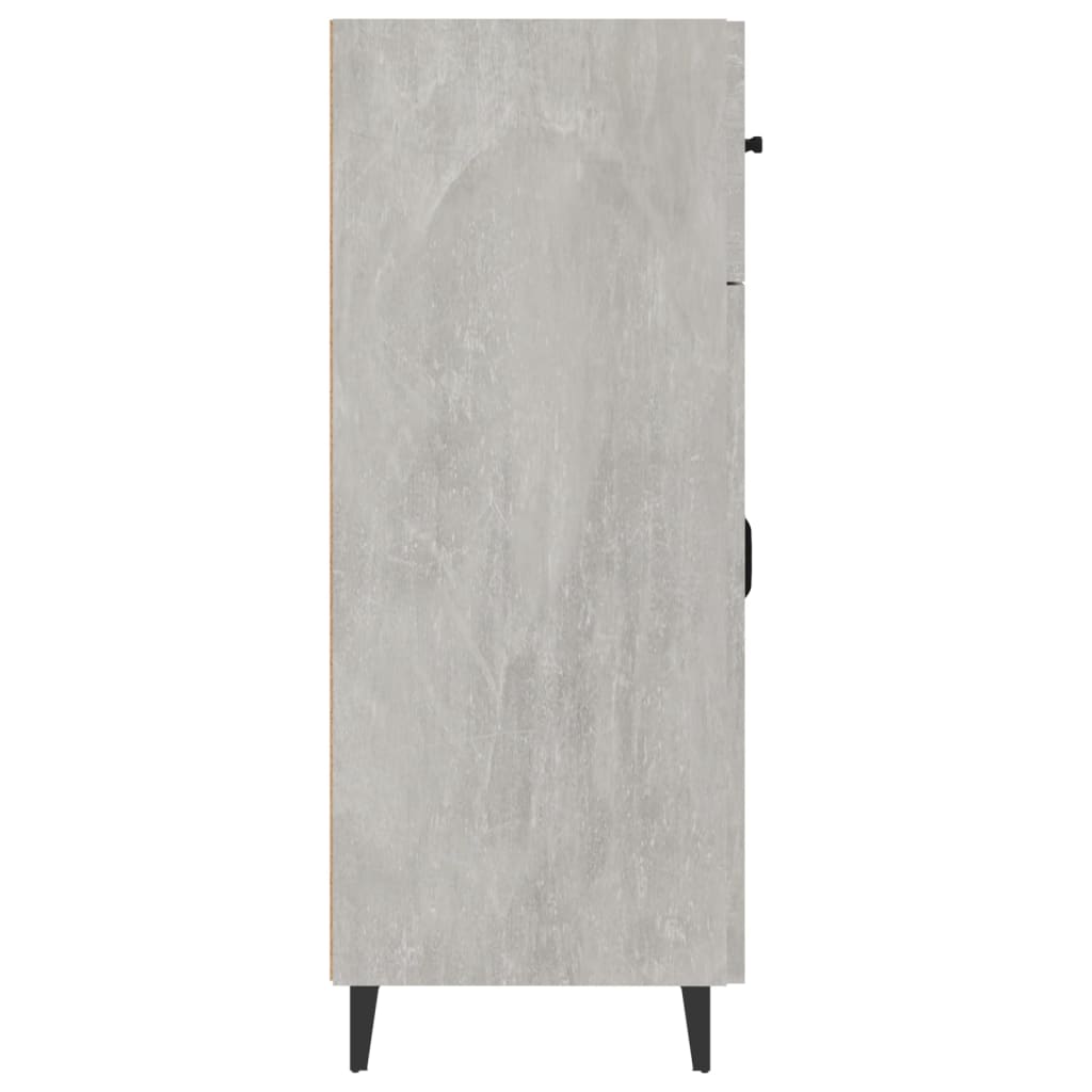 vidaXL Sideboard Concrete Grey 69.5x34x90 cm Engineered Wood