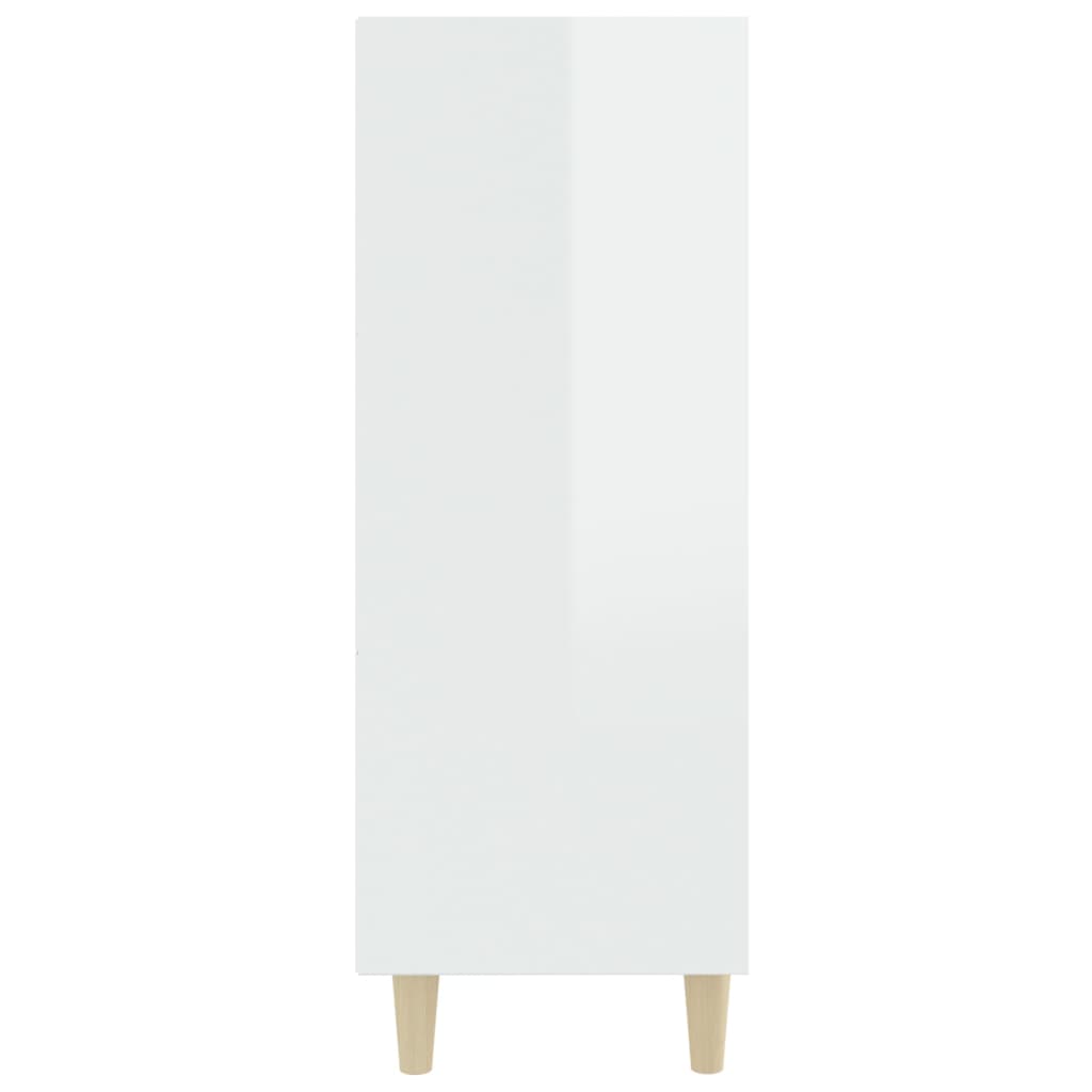 vidaXL Sideboard High Gloss White 69.5x32.5x90 cm Engineered Wood
