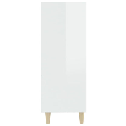vidaXL Sideboard High Gloss White 69.5x32.5x90 cm Engineered Wood