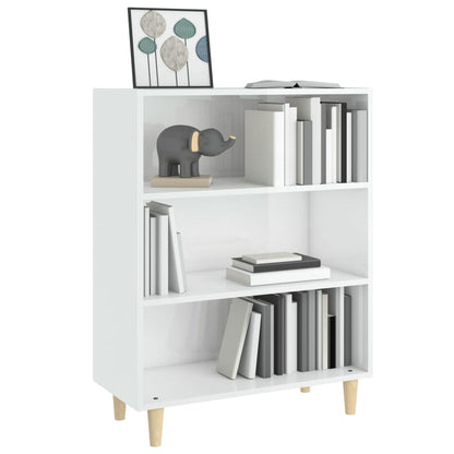 vidaXL Sideboard High Gloss White 69.5x32.5x90 cm Engineered Wood
