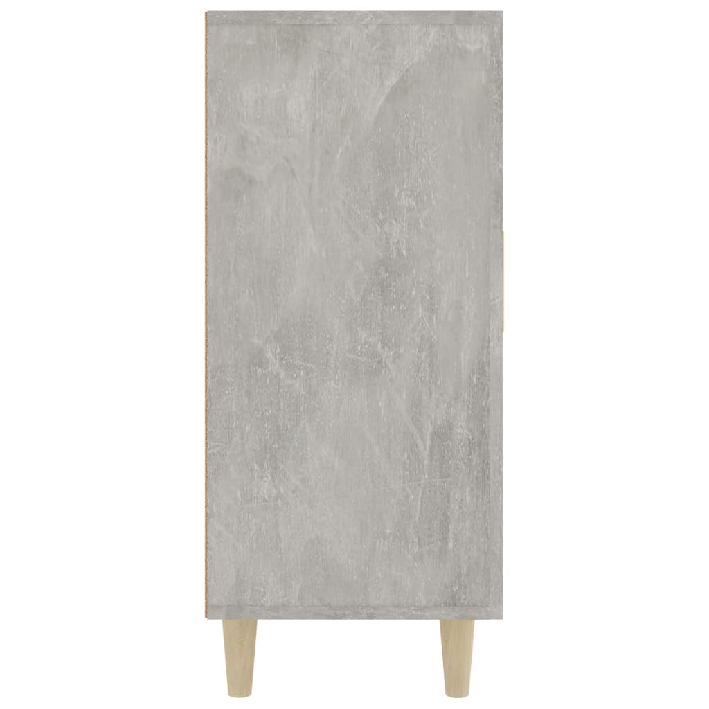 vidaXL Sideboard Concrete Grey 90x34x80 cm Engineered Wood
