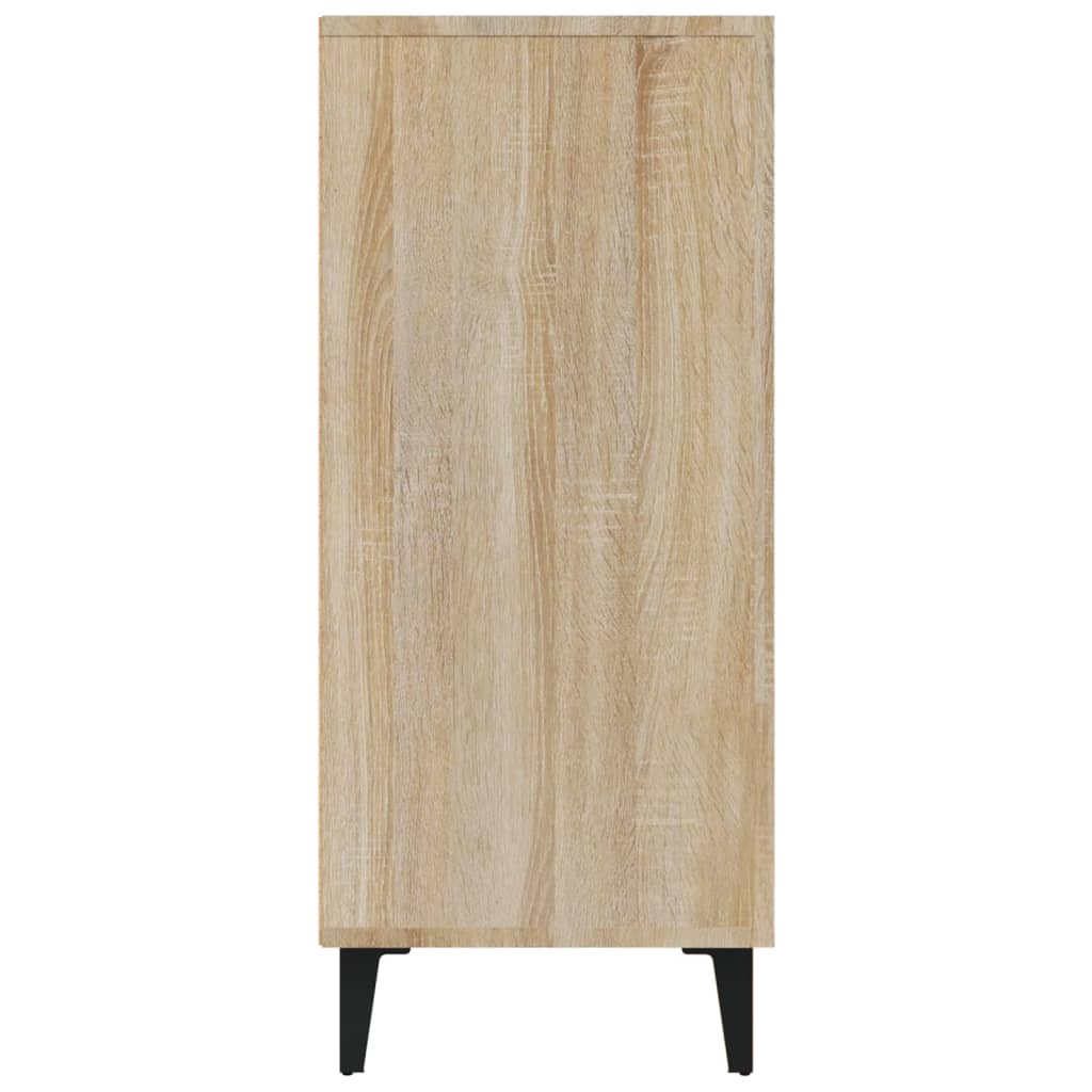 vidaXL Sideboard Sonoma Oak 90x34x80 cm Engineered Wood