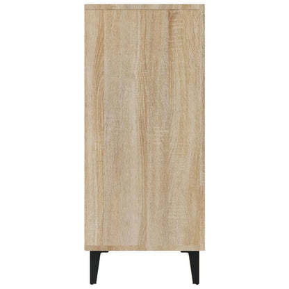 vidaXL Sideboard Sonoma Oak 90x34x80 cm Engineered Wood