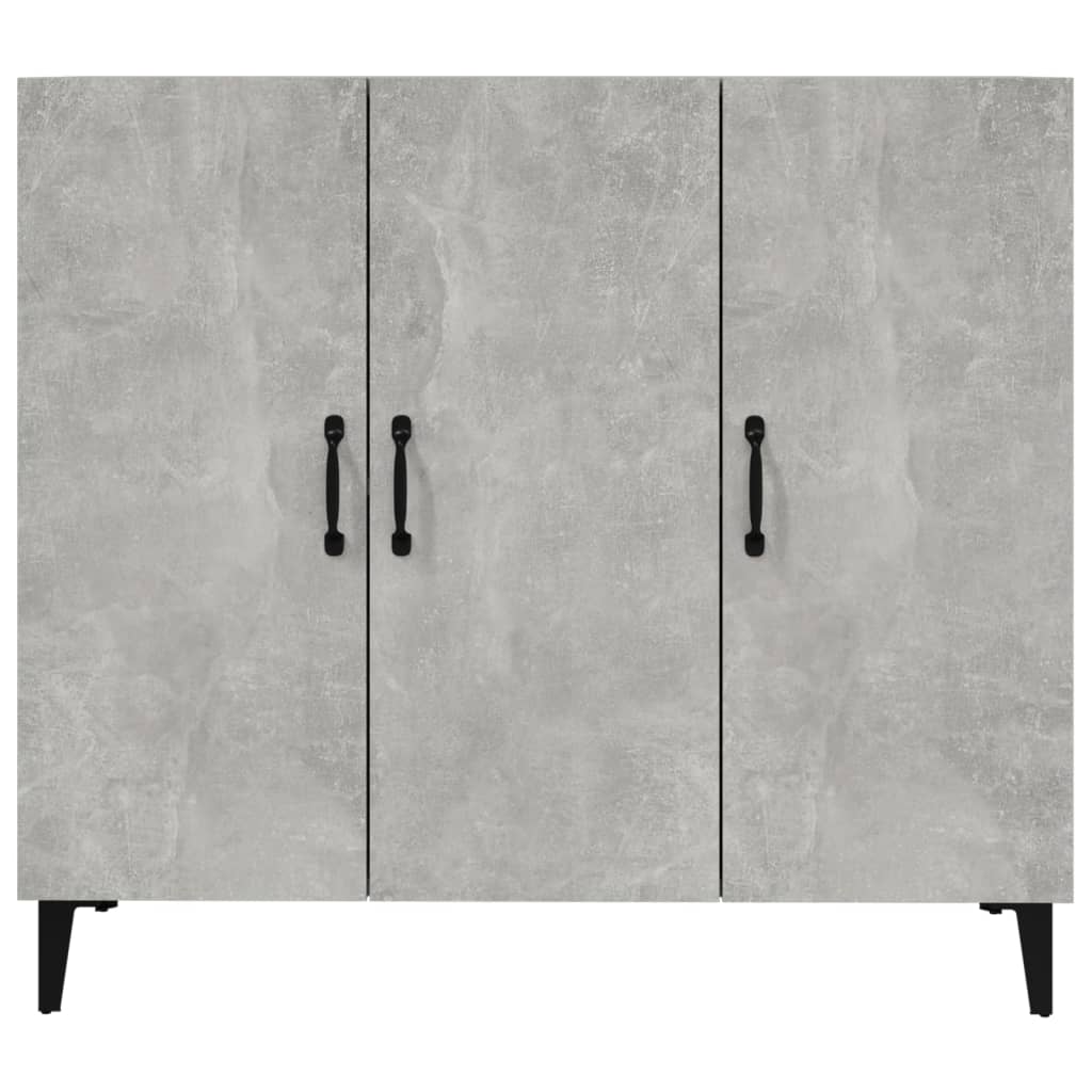 vidaXL Sideboard Concrete Grey 90x34x80 cm Engineered Wood