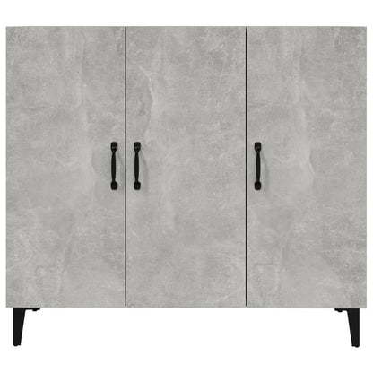 vidaXL Sideboard Concrete Grey 90x34x80 cm Engineered Wood
