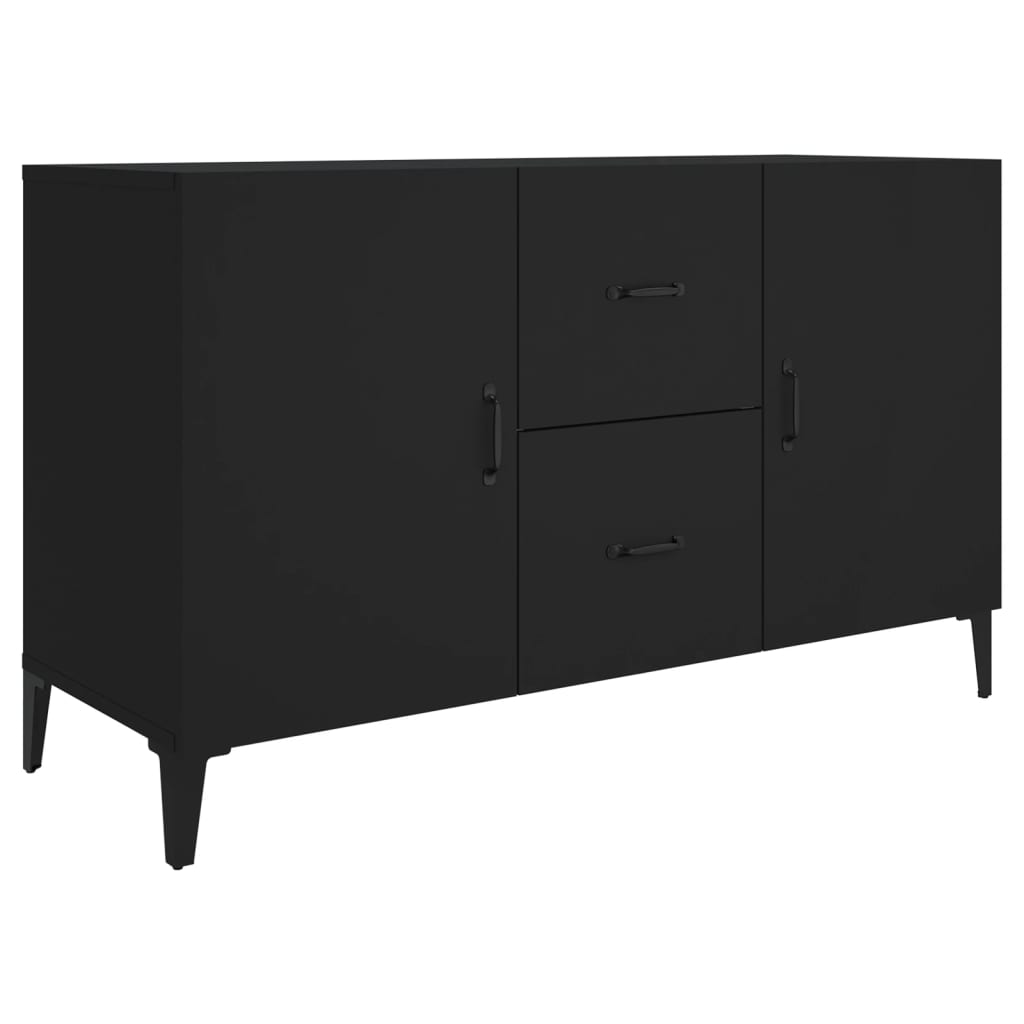 vidaXL Sideboard Black 100x36x60 cm Engineered Wood