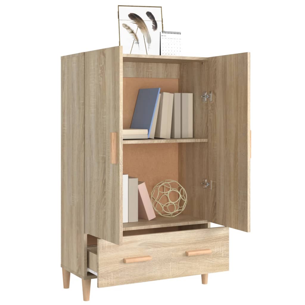 vidaXL Highboard Sonoma Oak 70x31x115 cm Engineered Wood