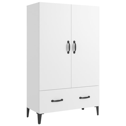 vidaXL Highboard | White | Engineered wood | Tall | Highboard | Rectangular