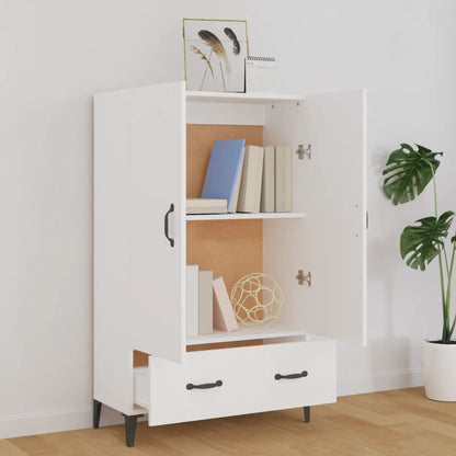 vidaXL Highboard | White | Engineered wood | Tall | Highboard | Rectangular