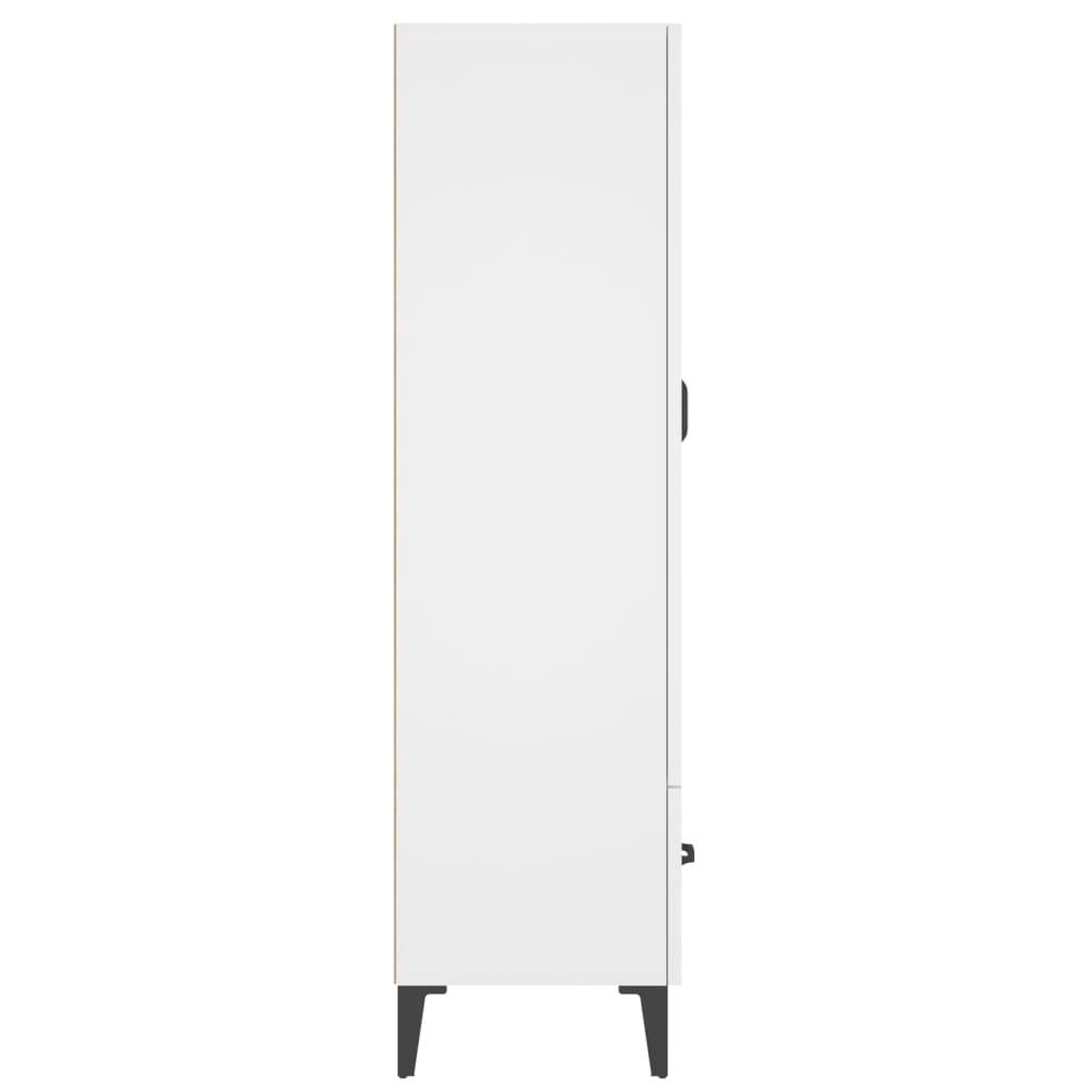 vidaXL Highboard | White | Engineered wood | Tall | Highboard | Rectangular