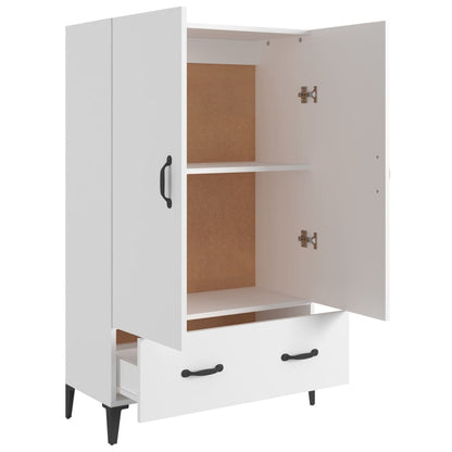 vidaXL Highboard | White | Engineered wood | Tall | Highboard | Rectangular