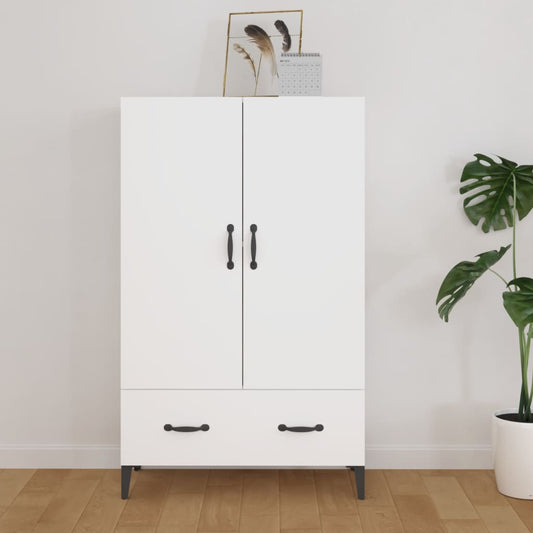 vidaXL Highboard | White | Engineered wood | Tall | Highboard | Rectangular