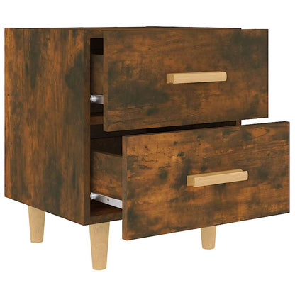 vidaXL Bed Cabinet Smoked Oak 40x35x47,5 cm