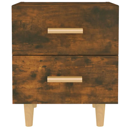 vidaXL Bed Cabinets 2 pcs Smoked Oak 40x35x47.5 cm