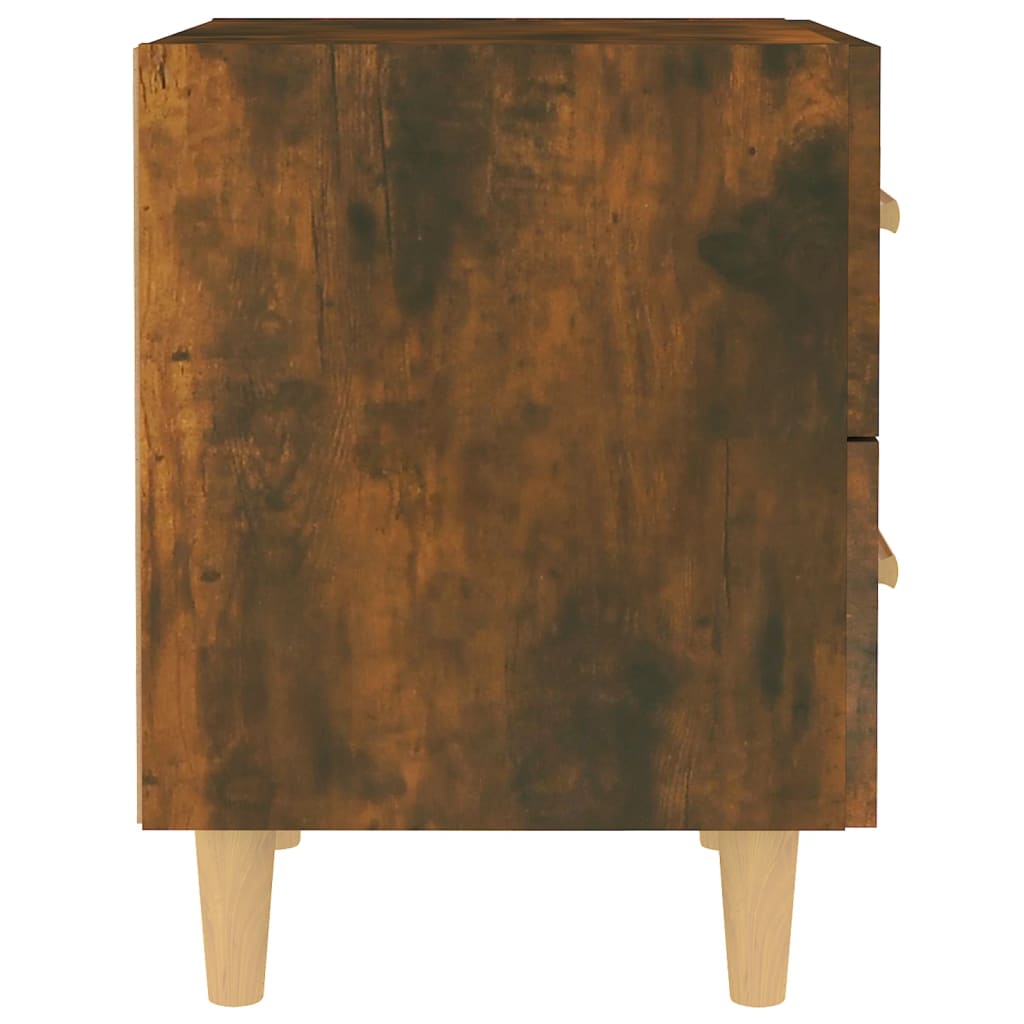vidaXL Bed Cabinets 2 pcs Smoked Oak 40x35x47.5 cm