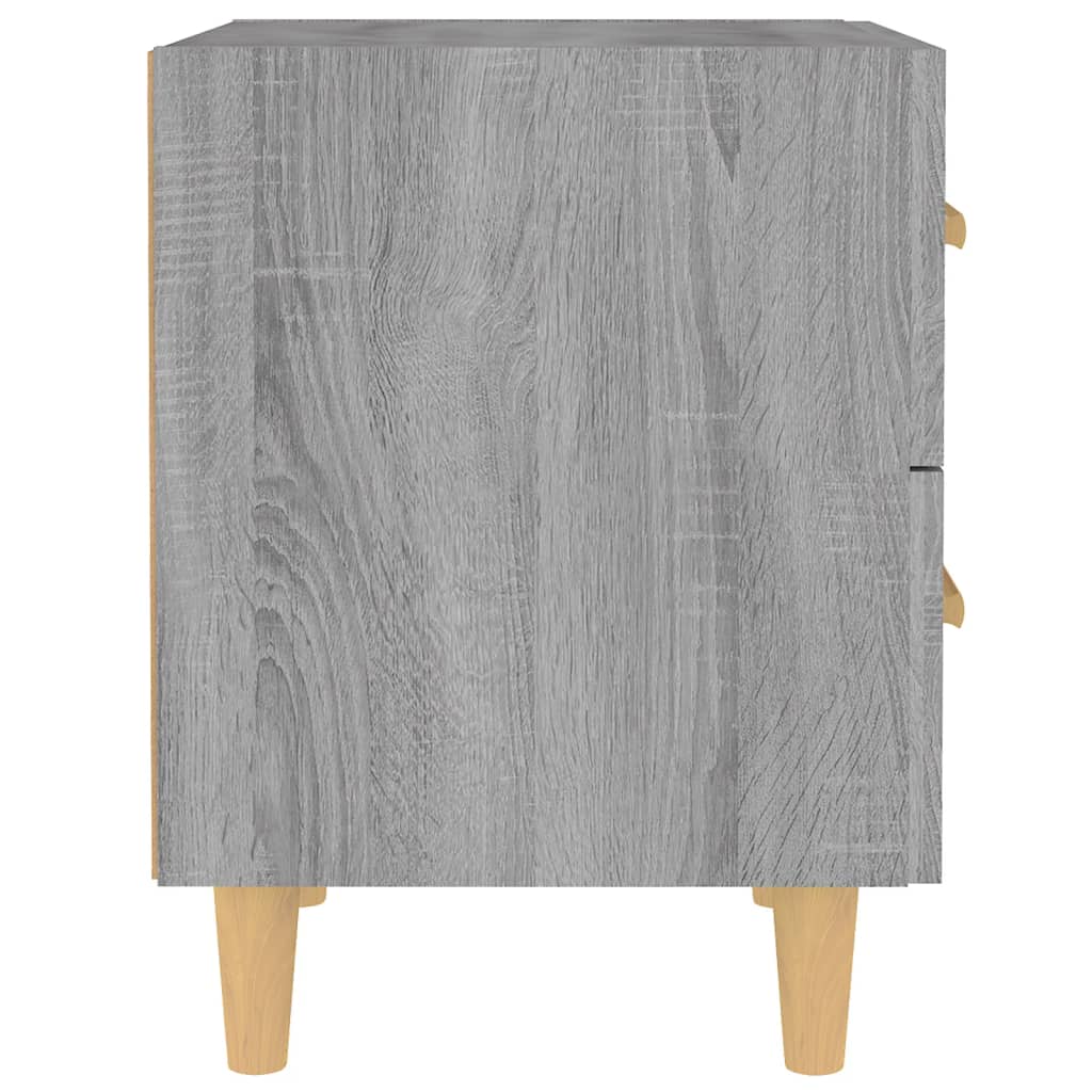 vidaXL Bed Cabinets 2 pcs Grey Sonoma 40x35x47.5 cm