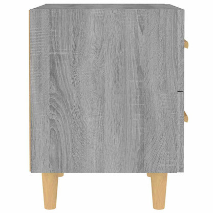 vidaXL Bed Cabinets 2 pcs Grey Sonoma 40x35x47,5 cm