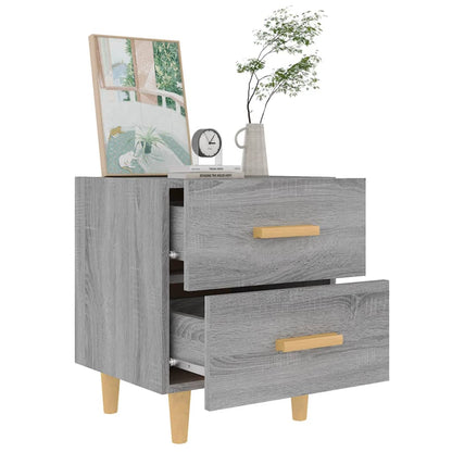 vidaXL Bed Cabinets 2 pcs Grey Sonoma 40x35x47.5 cm