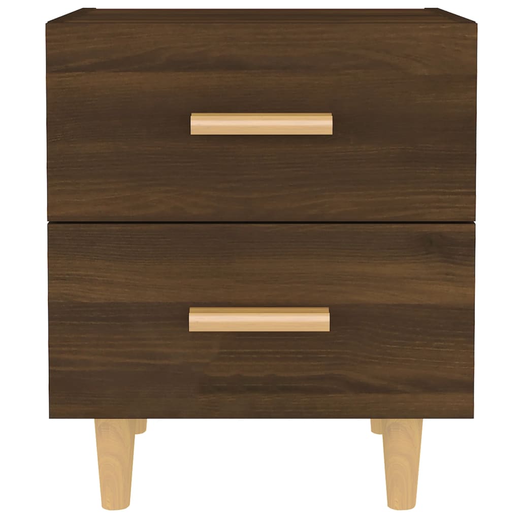 vidaXL Bed Cabinets 2 pcs Brown Oak 40x35x47.5 cm