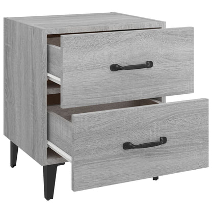 vidaXL Bedside Cabinet Grey Sonoma 40x35x47.5 cm