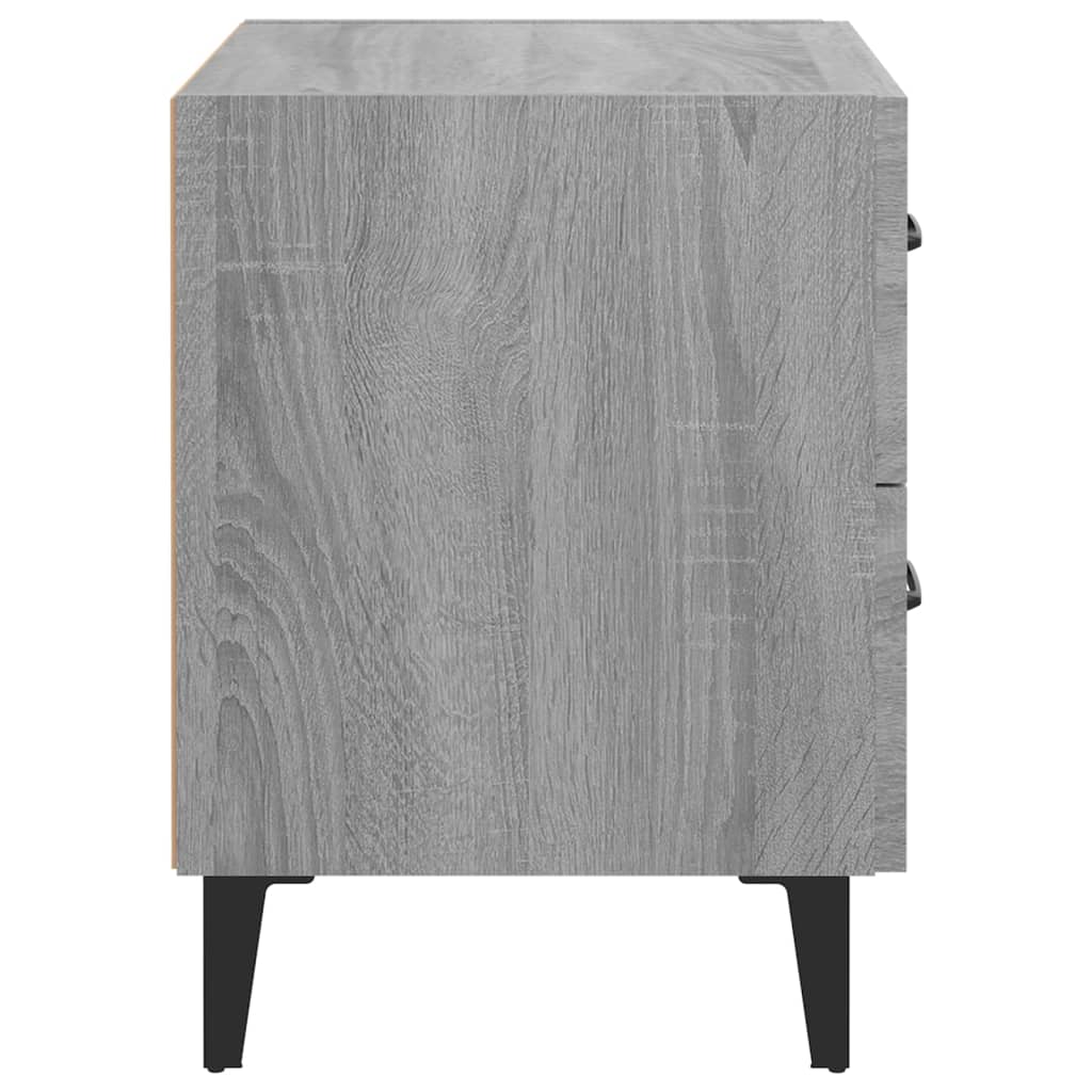 vidaXL Bedside Cabinet Grey Sonoma 40x35x47.5 cm