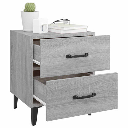vidaXL Bedside Cabinets 2 pcs Grey Sonoma 40x35x47,5 cm