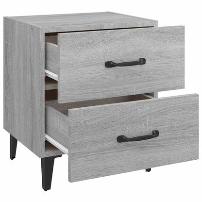 vidaXL Bedside Cabinets 2 pcs Grey Sonoma 40x35x47,5 cm