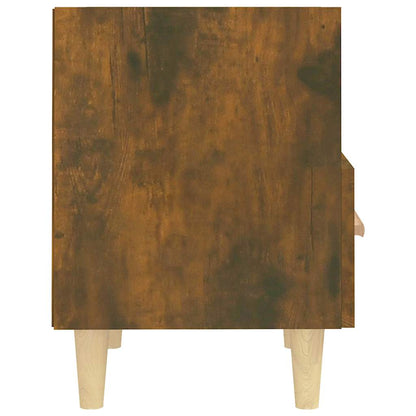 vidaXL Bedside Cabinet Smoked Oak 40x35x47 cm
