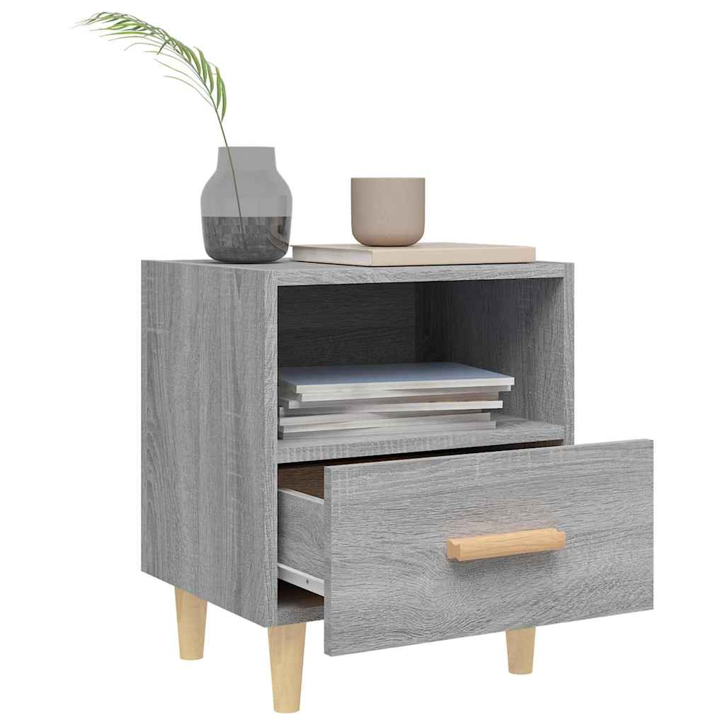 vidaXL Bedside Cabinets 2 pcs Grey Sonoma 40x35x47 cm