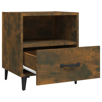 vidaXL Bedside Cabinets 2 pcs Smoked Oak Engineered Wood