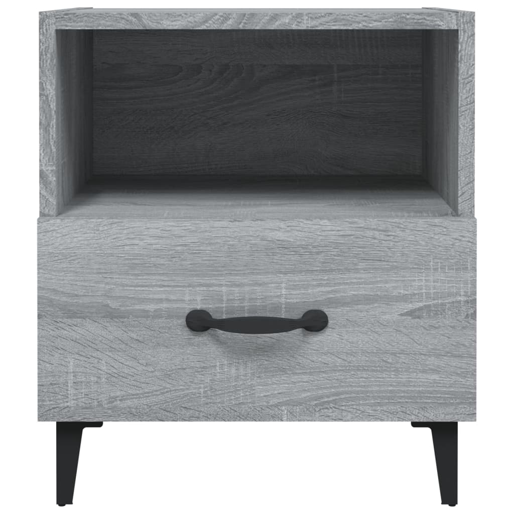 vidaXL Bedside Cabinets 2 pcs Grey Sonoma Engineered Wood