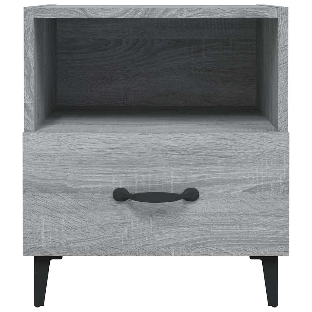 vidaXL Bedside Cabinets 2 pcs Grey Sonoma Engineered Wood