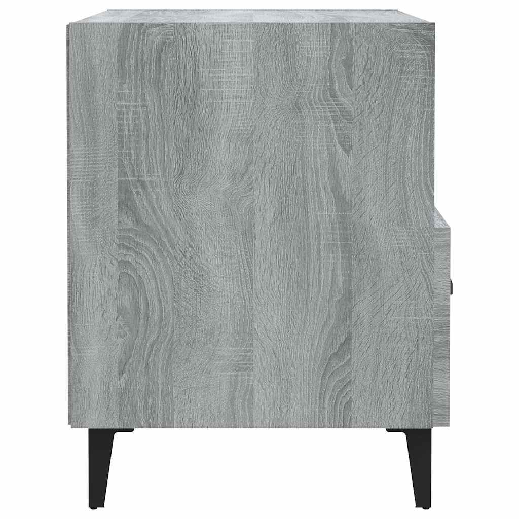 vidaXL Bedside Cabinets 2 pcs Grey Sonoma Engineered Wood