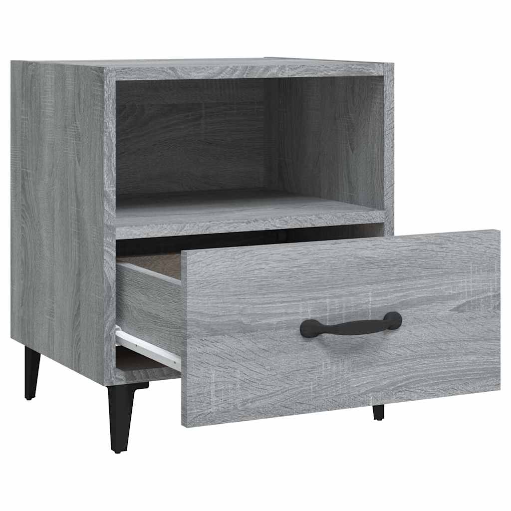 vidaXL Bedside Cabinets 2 pcs Grey Sonoma Engineered Wood