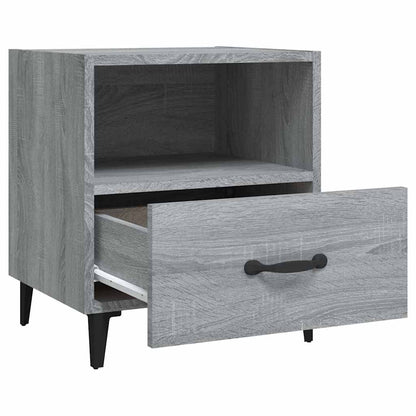 vidaXL Bedside Cabinets 2 pcs Grey Sonoma Engineered Wood